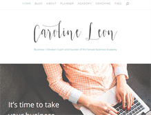 Tablet Screenshot of carolineleon.com